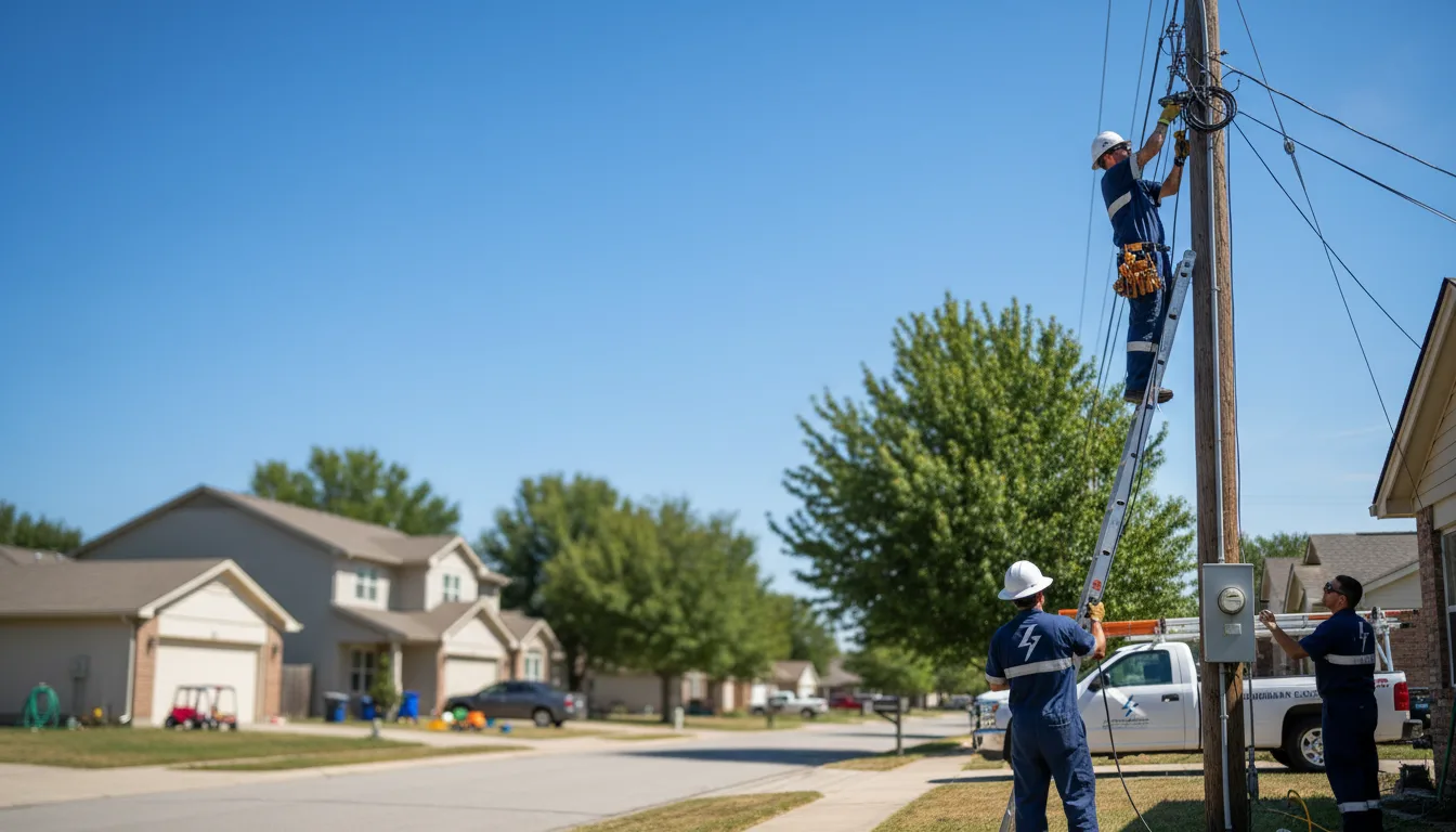 Residential electrician providing installation services in Lake City, MN
